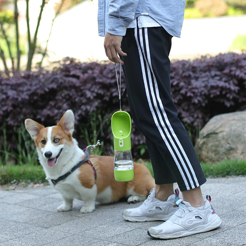 Puppify | Snack n' Sip Portable Dog Water Bottle/Feeder