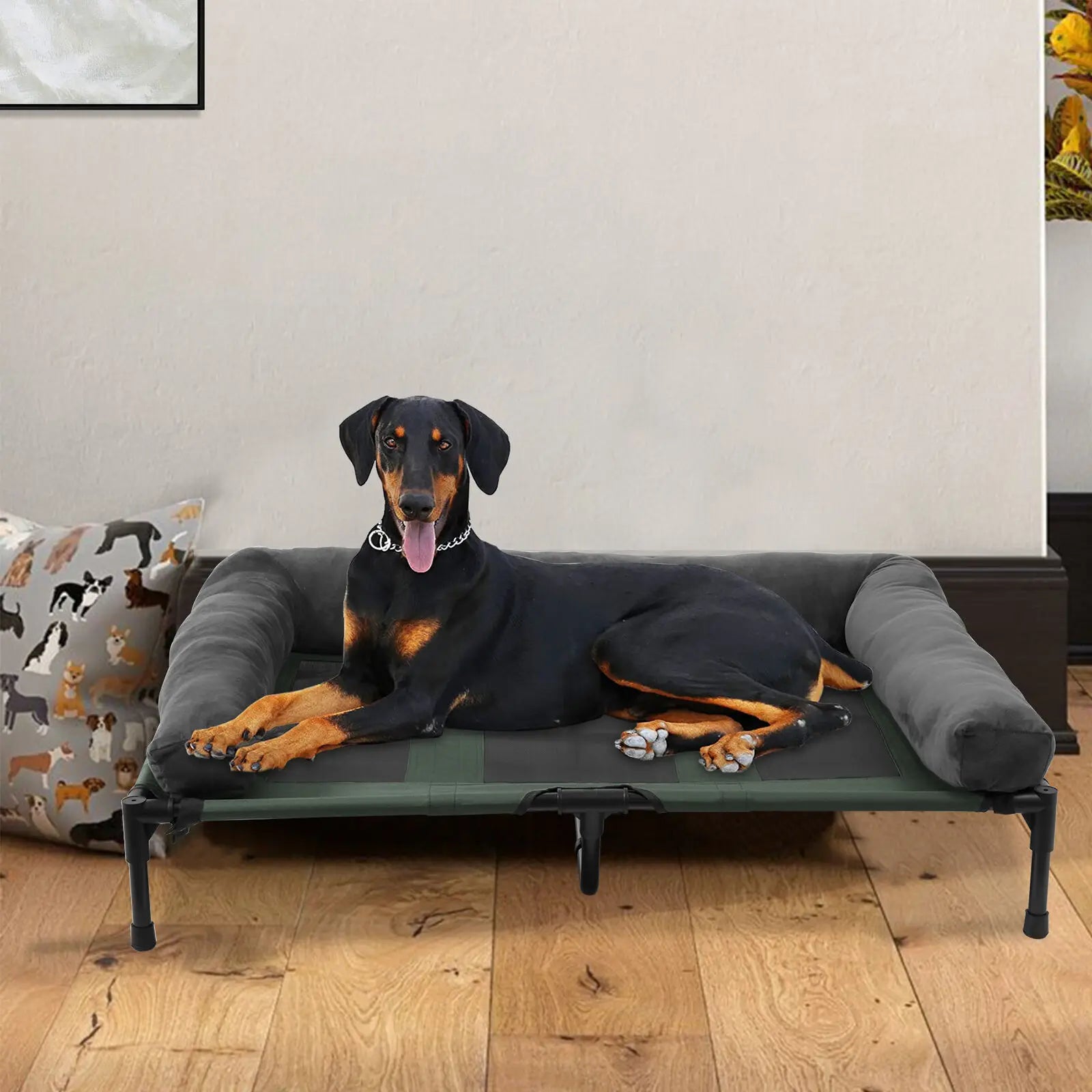 Puppify | Elevated Head Rest Dog Bed