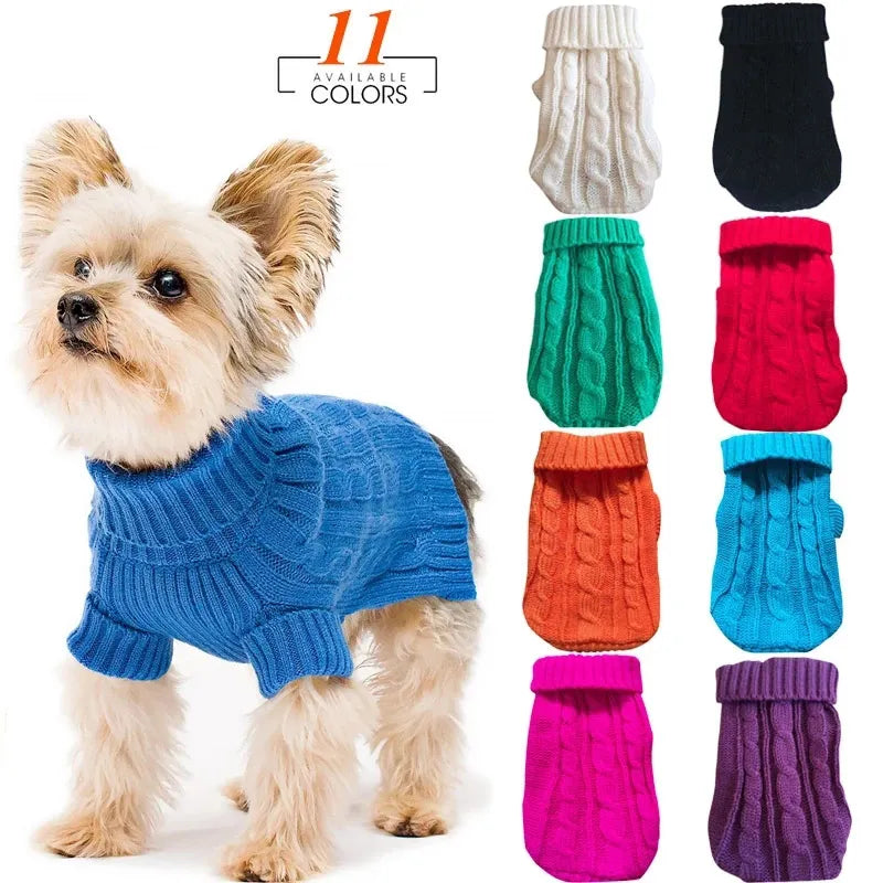 Puppify | Knitted Turtleneck Dog Sweater for Small Pups