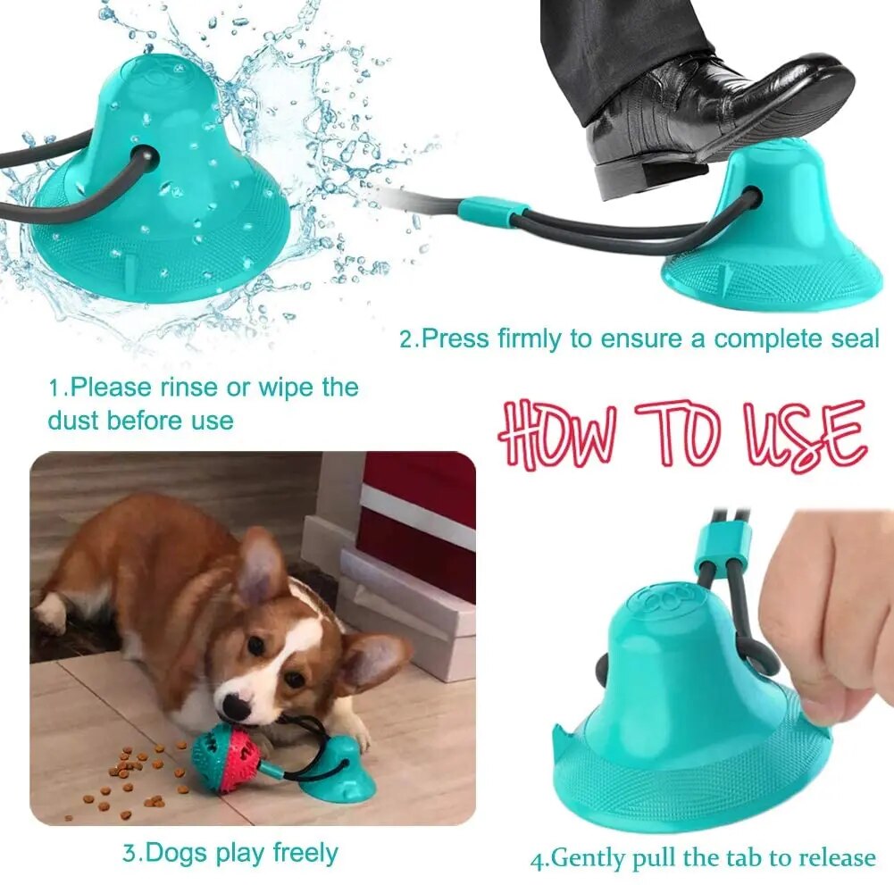 Puppify | Tug-of-War Suction Cup Dog Toy with Treats