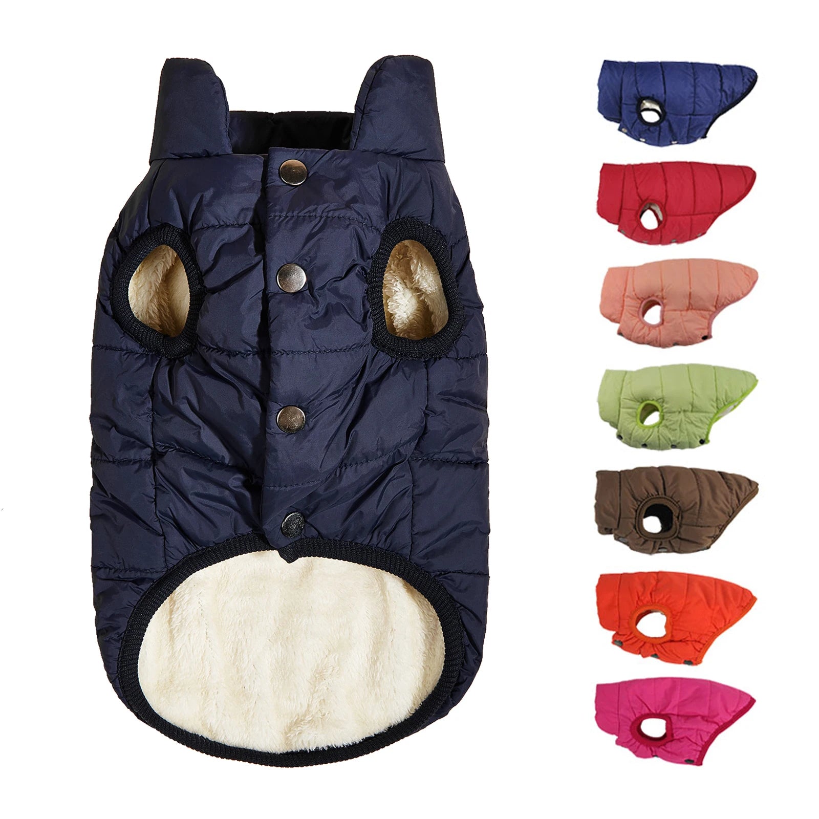 Puppify | Button-Up Dog Winter Puffer Vest