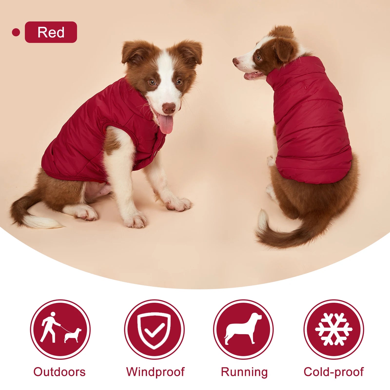 Puppify | Button-Up Dog Winter Puffer Vest