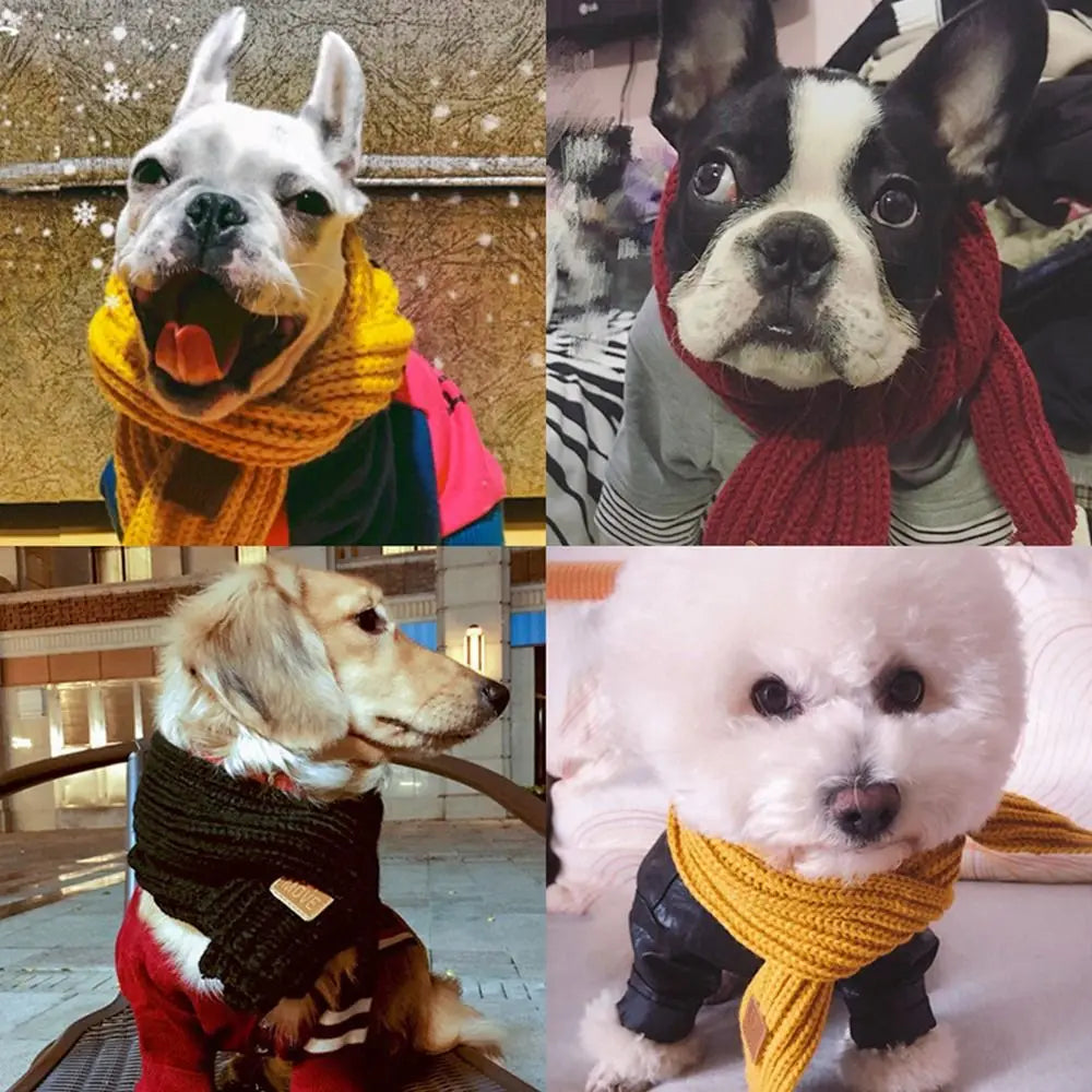 Puppify | One-Fits-All Knitted Winter Dog Scarf